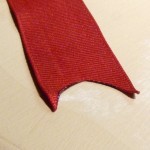 Ribbon with fishtail